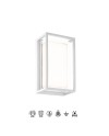 CHAMONIX * APLIQUE EXTERIOR BLANCO  LED IP65 - 9W - 3000K